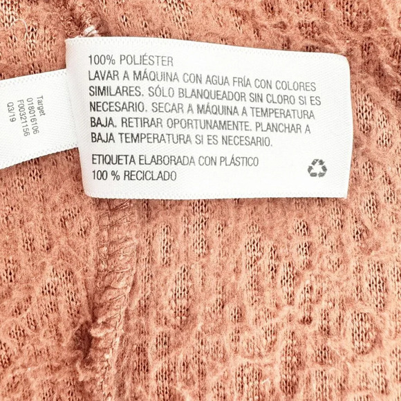 A New Day Fuzzy Teddy Sweater Womens Size M Brown Sherpa Crew Neck Pullover - Picture 4 of 6